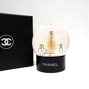 CHANEL Snow Globe with Tan Tree